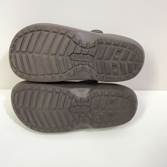CROCS Unisex Classic Lined Animal Clog 204650 Brown SIZE M- 6 W-8